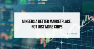 Featured illustration for Sarson Funds’ examination of the AI marketplace and how routing could help businesses access models and computing resources more easily.